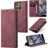 WJXEXRS Cover per cellulare Motorola Edge 70 5G, Custodia in Pelle Motorola Edge 70 Supporto Slot Schede, Portafoglio Kickstand Flip Wallet Magnetica Porta Carte, Adatto Motorola Edge 70 5G-Vino Rosso