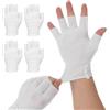 SynHHergyx 5 paia di guanti in cotone per neurodermite, colore nero, senza dita