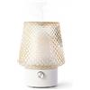 MULIN Diffusore di Oli Essenziali in Vetro, 100ML Diffusore Aromaterapia ad Ultrasuoni Ultra Silenzioso, 7 Colori LED, Senza BPA, Profumatore Ambiente per Relax e Benessere