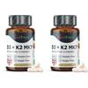 Best Immune International Best Immune Vitamina D3 2000 UI e K2 MK7 100 mcg 100 Capsule Vegane (Confezione da 2)