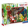 Clementoni - 26104 - Supercolor Puzzle - Leo & Tig - 60 maxi pezzi - Made in Italy, puzzle bambini 4 anni - puzzle Clementoni - puzzle cartoni animati