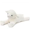 MorisMos 110 cm Peluche a forma di pecora, agnello da coccolare, cuscino per il corpo da coccolare sul letto o sul divano, per bambini, bambine, ragazzi e adulti (bianco)