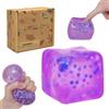Graphinza Large Snowflake Cube Squeeze Toys, 2.76in Big Squishy Stress Cube, Soft & Durable Squeeze Toy for Boys & Girls Age 3+ and Adults (Purple)