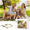 KKSTAMP Puzzle Personalizzato Con Foto, Puzzle Con Immagine Personalizzabile 1000 500 300 200 120 70 35 Pezzi, Idea Regalo Famiglia Bambini Coppia Compleanno Natale San Valentino Ricordo