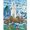 Larsen FH42 Orsi polari e trichechi sull'Oceano Artico, Puzzle Incorniciato con 46 pezzi