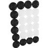 ifundom 1set Pedine Plastica Per Scacchi e Dama Accessori Per Giochi Da Tavolo Superficie Liscia e Sicura Facili Da Trasportare Compatibili Classici