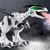 Cryfokt Giocattolo Drago Robot Sputafuoco Che Spruzza Nebbia per Bambini Dinosauro Ambulante con Luci e Suoni, Ideale per Giochi di Finzione e Giocattoli Didattici (WHITE)