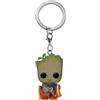 Funko Pop! Keychain: Marvel - Guardians Of The Galaxy - Groot - 1/6 Odds For Rare Chase Varianteese Puffs - Groot Shorts - Mini Figura in Vinile da Collezione Novità Portachiavi - Idea Regalo