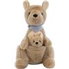 Giftik Peluche a forma di canguro per madre e bambino, simpatico cartone animato, per San Valentino, compleanno, Natale, regalo di nozze (marrone, 25,5 cm)