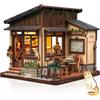 CUTEBEE Case in Miniatura da Costruire - Puzzle 3D Legno Adulti, Modellismo Tema Caffè Giapponese (Kissa Coffee)