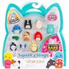Squish-a-longs SQAL0086-8 pezzi, contiene 8 X 2,5 cm Mini Squish con 2 X accessori, 1 X anello e 1 X Collectors Guide (Wave 3, Stile 4) - Collezionare, scambiare e giocare