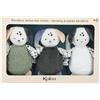 KALOO Janod Kaloo - Peluche sensoriali Cuccioli di Cane - Set di 3 Giocattoli per Lo Sviluppo del Bambino dalla Nascita - Peluche Morbidi con Texture e Colori Contrastanti - Regalo di Nascita - K227007
