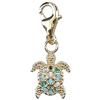 Depesche 11785-089 Charms Express Yourself - Ciondolo per collane e bracciali, Tartaruga, Placcato Oro, Come Piccolo Regalo