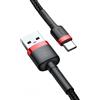 Baseus Cavo Baseus USB-A a USB-C, 1m, rosso-nero [CATKLF-B91]