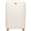 WITTCHEN Motion Line Valigia grande bagaglio da viaggio leggero Valigia rigida policarbonato lucchetto TSA manico telescopico 4 ruote doppie 360° Taglia XL Crema-oro