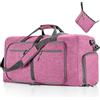 Vomgomfom 65L Grande Borsa da Viaggio Pieghevole con Tasche per Uomo Donn, Viola Chiaro