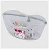 La Briantina Cesto Gummy con 12 Pinzette per Bucato, Cesto in Plastica e Pinzette Antiscivolo, Maniglia e gancio per Appendere, 23x13x11 cm