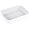 Douceur d'Intérieur Portasapone Effetto Soft Touch 12 x 9 x 3 cm Vitamina Bianco