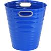 Waytex 931075 - Cestino di carta in plastica design moderno per ufficio, camera da letto, bagno, capacità 12,5 l, colore blu