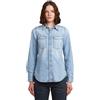 G-STAR Slim Western Shirt LS Wmn Maglietta, Blu (Sun Faded Blue Mist D27714-d539-g342), XL Donna