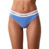 Calvin Klein Donna Perizoma Thong Elasticizzato, Blu (Blue Descent), M