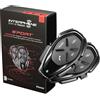 INTERPHONE SPORT - Doppio - Interfono Bluetooth da casco per comunicazione in moto, Fino a 4 motociclisti, Distanza 1Km, Autonomia 20 ore, Radio, MP3, GPS, Impermeabile, Universale.