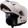 LS2, Casco Moto Modulare STROBE II Gloss White, S