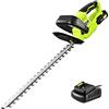 SnapFresh Tagliasiepi a Batteria 20V, Leggero 2,15 kg, 55 cm Lunghezza di Taglio, Distanza Denti 14 mm, 2800 SPM, Tagliasiepi Elettrico per Giardino, Siepi, Arbusti e Cespugli