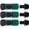 Hydrogarden Raccordo rapido per Tubo da Giardino con valvola di intercettazione, raccordi rapidi da 3/4 di Pollice con valvola a Sfera, adattatori Easy Connect e sgancio rapido