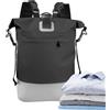 Generisch Borsa da viaggio impermeabile, 25 litri, con chiusura, per campeggio, attività all'aperto, alpinismo, trekking, palestra, sport, ciclismo, Nero , Siehe Beschreibung, descrizione