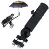 Dioche Porta Ombrello da Golf Regolabile per Carrello Golf, Nero - Supporto Universale Ombrelli Passeggino e della Spesa, Facile Installazione, Portaombrello Manici, Accessori Cart