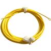 EfforPrac Skagit - Lenza da pesca a mosca gialla per canne da pesca a due mani, filo principale affondante con anelli saldati, nylon resistente all'abrasione per un lancio efficiente in caso di vento (2,7 metri