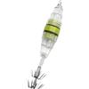 Elchuiaby Doppia fila ombrello gancio LED pesca luce, impermeabile subacquea calamari, per resistente agli urti ABS esca per pescatori professionisti (con ganci colorati)