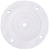 Alomejor Passacavo per Asta Porta Asta Rotondo in PVC Bianco Diametro Esterno 7,05 Cm Inserto Flessibile Aderente per Supporto di Instradamento Cavi e Fissaggio Rete su Barche e Yacht