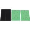 Generic Tappetino da Colpire per Club Tappetino Portatile per Rilevamento Feedback in Gomma di Velluto Verde Portatile per Esercizi Interni Ed Esterni