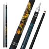 Cue-King Stecca da biliardo Dragon in legno massiccio e fibra di vetro, giunto unilock in acciaio inossidabile, impugnatura premium, design drago dorato, con custodia ed estensione (10,5 mm)