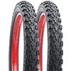 YUNSCM 2-PCS 20 pollici pneumatici 20x2.30/58-406 and 20 pollici bicicletta camera d'aria Schrader Valve with Compatible with 20x2.25 20x2.30 All-Terrain Directional Tread (Y-1215)