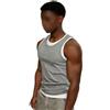 MuchLuckystar Canotta da uomo ad asciugatura rapida, senza maniche, per palestra, allenamento, corsa, fitness, colore: nero, L-4XL (grigio, L)