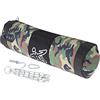 Qqmora Sacco di Sabbia da Boxe Professionale, Sacco da Boxe Ispessito per Allenamento Fitness in Palestra, Tela Nera da 80 Cm, Include Ganci e Catena (#2)