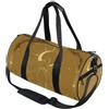 GuoChe Borsone sportivo rotondo leggero con tasca interna borsa da palestra per uomo donna borsone da viaggio sport linea oro imperatrice tarocchi luna stella arte celeste