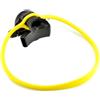 RichVibe Collana con supporto per regolatore subacqueo, per collare secondario in morbido silicone per snorkeling, cinghia elastica per tenere il cambio del cambio, nero, circonferenza 76 cm
