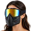 Generisch Maschera Da Moto Per Uomo Maschera Integrale Antiappannamento Rimovibile