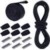 BENECREAT Cinghia Elastica di Ricambio con Linguetta di Trazione per Porta-Attrezzature da Wakeboard, Compatibile con Wakeboard, Wakesurf, Kneeboard e Tavola da Surf