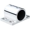 RichVibe Per Marine Grade 316 per Corrimano rettangolare in acciaio inossidabile Base Deck Ringhiera Raccordo per Barca Yacht Sicuro Square Mount Argento 6x4.44cm