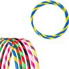hoopomania Cerchio Hula Hoop colorato, Pieghevole, Ø100cm, Giallo-Blu