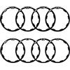 Saipor 8 pezzi per bicicletta volano Spacer in lega di alluminio per mountain bike (1.0/1.5/1.85/2.0/2.0/2.18/2.35/2.5 mm)