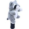 SheerFaring Copritesta Mazza da Golf Animale Peluche Accessorio Cotone Morbido Chiusura Maglia Fondo Protezione Urti Adatto a Testina Driver Spostamenti Deposito, Zebra