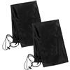 TOYANDONA 2 Pezzi Custodia Morbida per Racchette da Badminton e Tennis in Flanella Nera con Protezione Completa e Spazio Multi-accessori, per Utenti Professionisti e Principianti