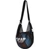 JAMIEKA Borsa a tracolla con tracolla regolabile Borsa da basket in nylon di grande capacità per accessori da basket Zaino da palestra in nylon
