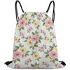 Generic Borsa Sportiva da Palestra, Fashion Zaino Palestras, Flower Flowers, Stampa Sacchetto Sportivo per Adulto, Yoga, Uomo, 36X42cm